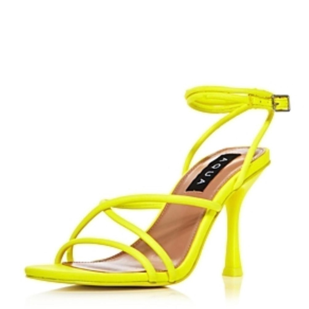Aqua Arlow Ankle Strap Lime Green High Heel Sandals - NWT